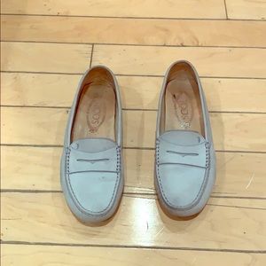 Tod’s Blue Loafers